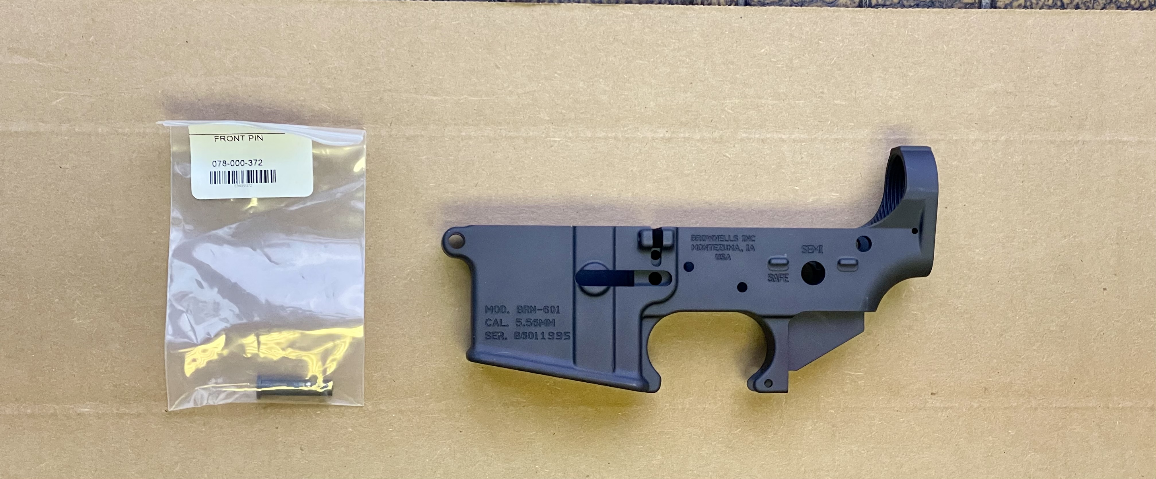 Brownells AR-15 Brn-601 Lower Receiver Gray  - Image 2
