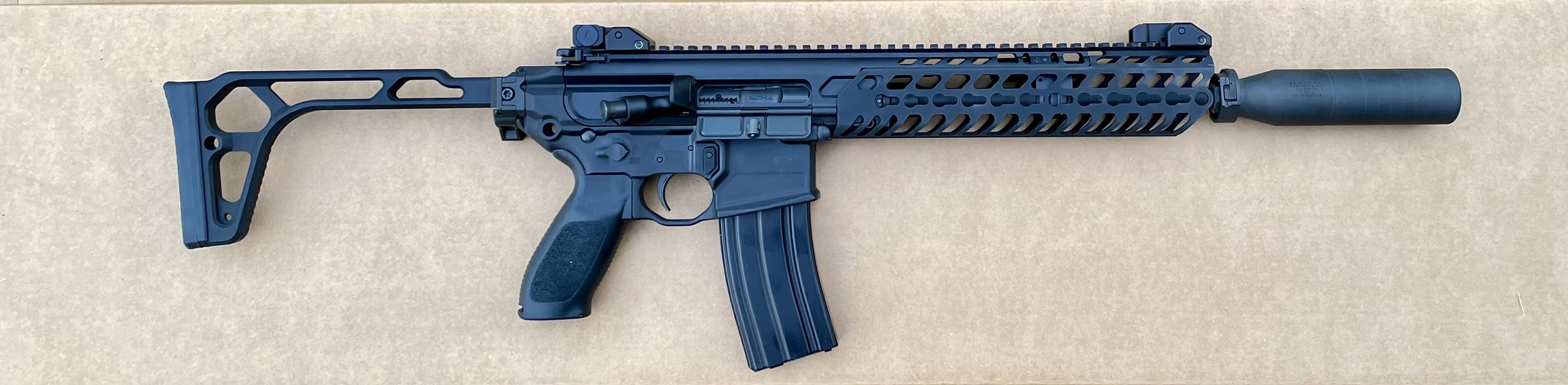 Sig MCX SBR and Inconel Sig Silencer
